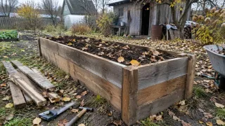 Высокая грядка своими руками: собираю по осени из того, что завалялось в сарае — и за оцинковку коммерсантам не переплачиваю