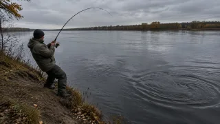 Рыбак зацепил джигом "старую корягу", но та вдруг пошла против течения: когда подняли на поверхность — онемели все