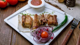 Шашлык из ОСЁТРА КОРОЛЕВСКИЙ маринад
