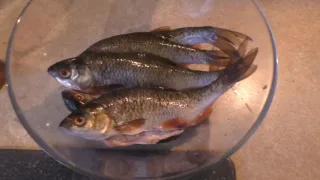 Рецепт жаренной плотвы без косточек