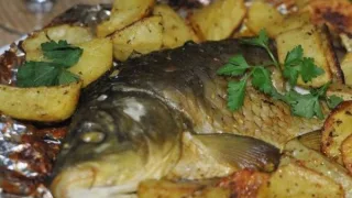 Готовим Сазана в духовке