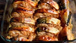Копченая рыба под соусом