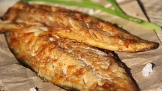 Макрель маринованная, жареная с гарниром