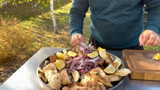 Шашлык из ОСЁТРА КОРОЛЕВСКИЙ маринад