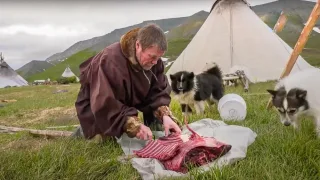 Жизнь на Крайнем Севере. Рыбалка. Чум. Оленина. Мороз -40