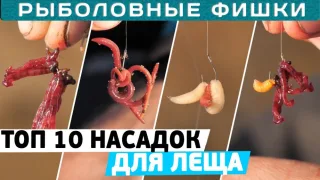 ТОП 10 насадок для ловли ЛЕЩА!