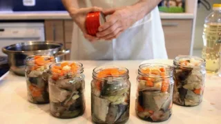 Судак с овощами в масле консервы