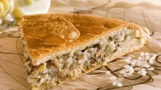 Рыбный пирог с рисом