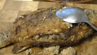 Жареный карась 100% без костей, это просто и очень вкусно!