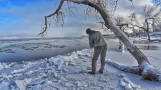 ТАКОЕ лучше НЕ ПОВТОРЯТЬ! Ищем судака по тонкому льду
