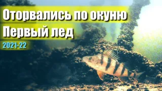 ПЕРВЫЙ ЛЕД  на Волге 2021-22.Оторвались по ОКУНЮ