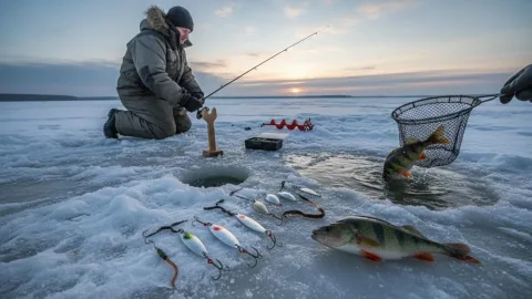 Лучшие зимние приманки для ловли окуня