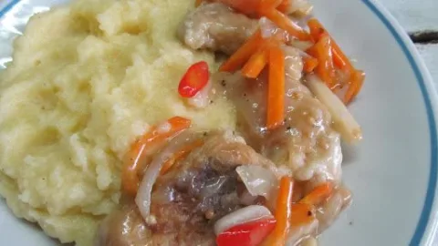 Рыба маринованная, жареная