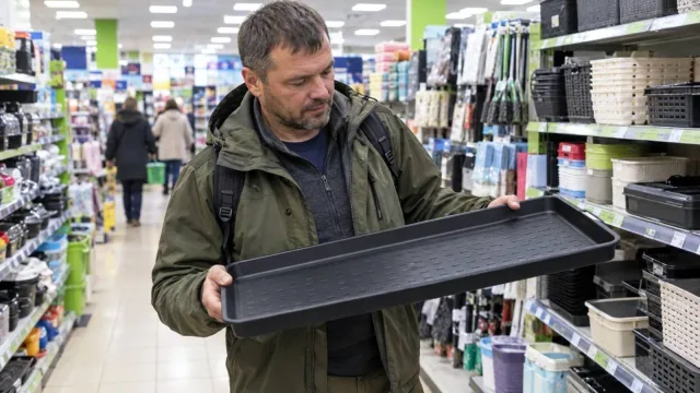 Скупаю поддоны для обуви в Fix Price и везу на рыбалку: один спасает багажник, второй стал столиком, третий ушёл в палатку — до прихожей не доехали