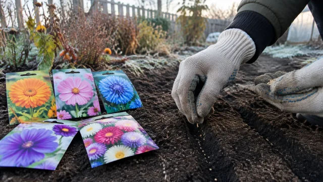 Не жду весны: беру цветы и сею под зиму — 20 однолетников для октябрьского посева