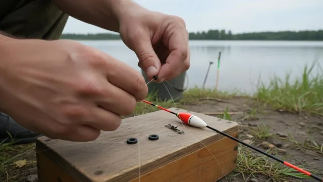 Как собрать поплавочную снасть на карася