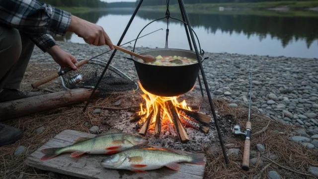 Рыбацкая Уха на костре