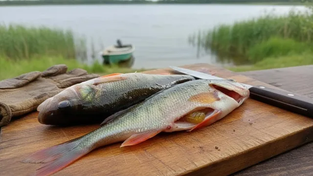 Два способа жарки окуней с чешуей и без чешуи