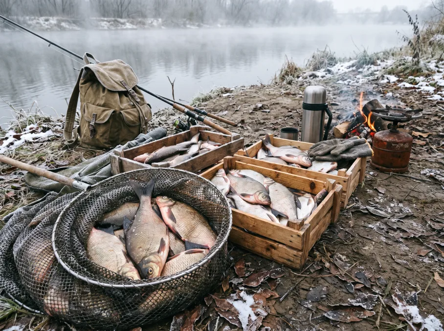 Каша мимо: на что клюет капризный ноябрьский лещ, когда вода остывает до +5 градусов