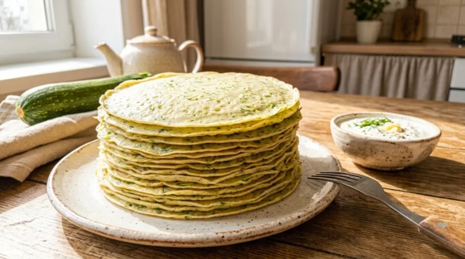 Вкуснота да и только: кабачки натираю на мелкой тёрке и жарю тонкие блинчики — интересный способ спасти урожай
