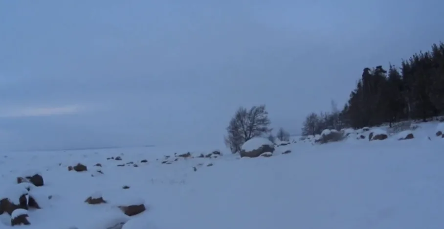 Ловля корюшки, Финский залив, маяк, 05. 02. 2026.
