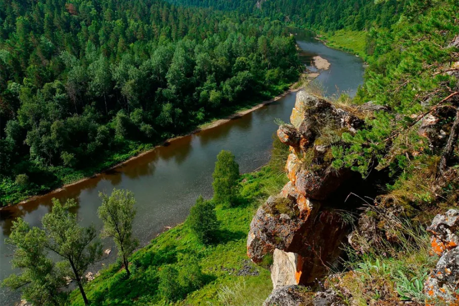 Река Юрюзань Челябинская область