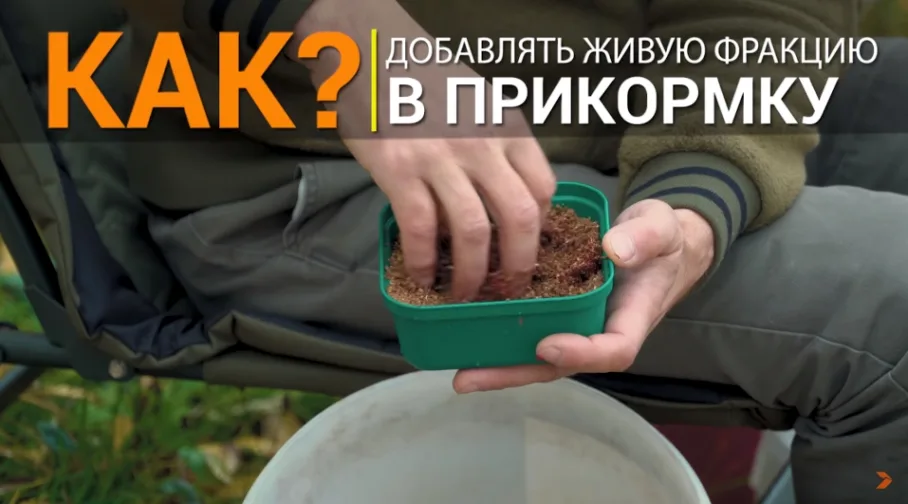 Как добавлять живую фракцию в прикормку?
